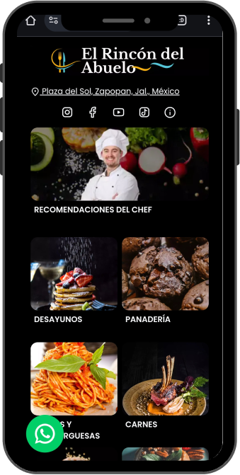 Phone menu
